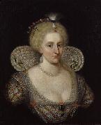 SOMER, Paulus van Portrait of Anne of Denmark oil painting